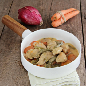 Plato Cocinado Pollo al Estragón con Verduras - Plat Cuisiné Poulet à l’Estragon