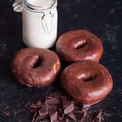 Biscoitos de proteína de chocolate Donuts 5 unidades