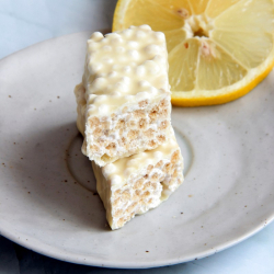 Barrita de merengue de limão crocante e fofa